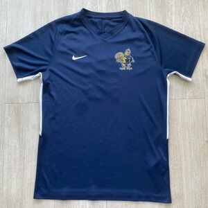 Nike Dri-FIT Soccer Jersey Mens Medium Size Navy Blue #10 V-Neck Athletic Shirt